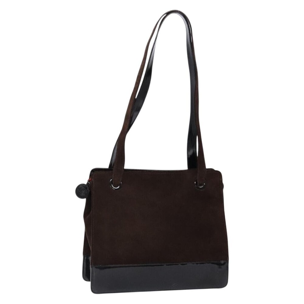Chanel Vintage Logo Tote Suede Medium